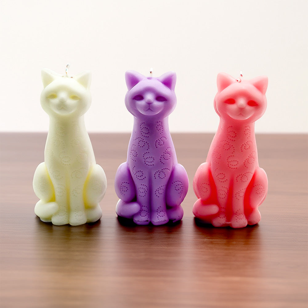 Three Distinguished Kittens Candles