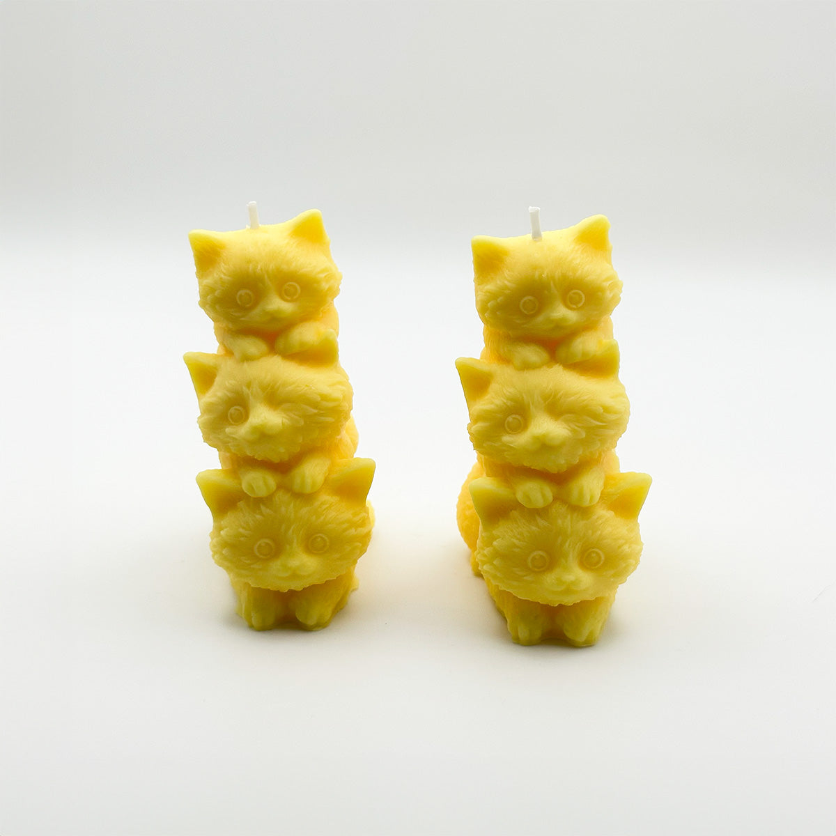 Honey Comb Cute Kittens Trio Candles