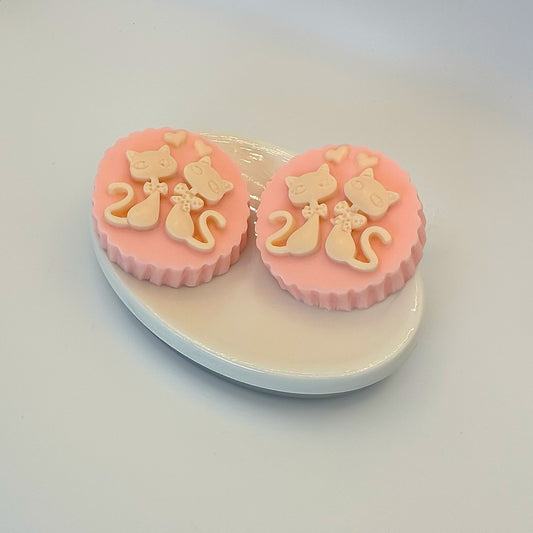 Pawfect Love & Play – Artisan Cat Soap Duo