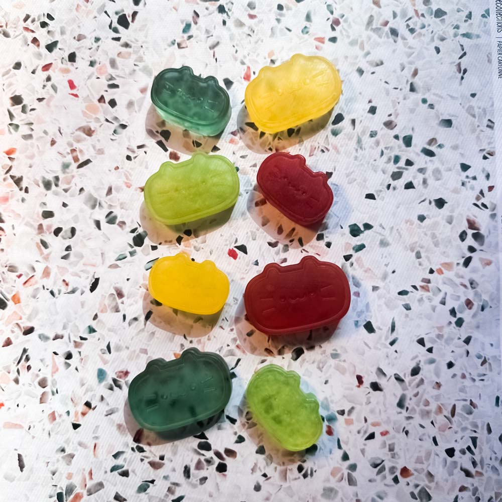 Set of 8 Mini Meow Faces Glycerin Soaps! 2 sizes