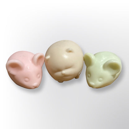 🐱🐭 Chonky Cat & Two Mice – Paw-Made Shea Butter Soaps